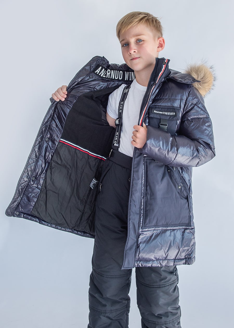 Куртка зимняя Anernuo  мальчику синий