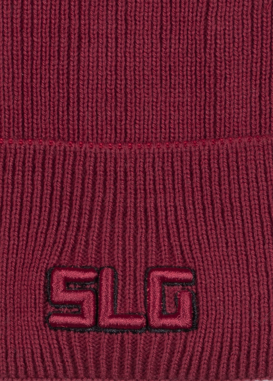 Шапка SLG  мальчику бордовый